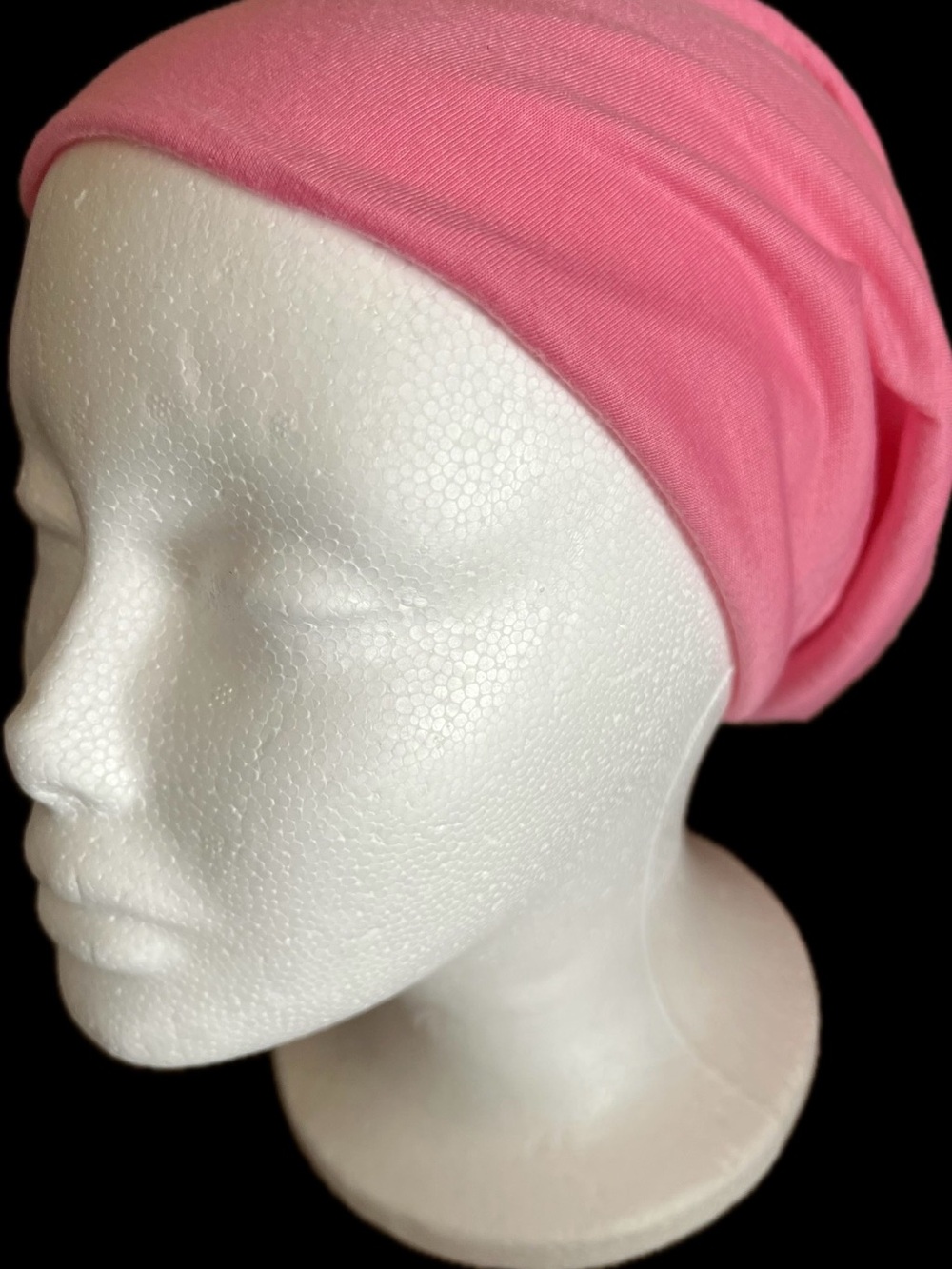 3-Pack Gray, Black & Pink Women’s Stretch Beanie Hat - Lightweight Slouchy Cap - Picture 3 of 3